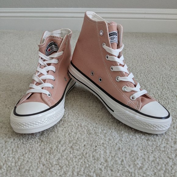 Jenn Ardor Shoes - JENN ARDOR Canvas High Top Shoes size 6.5 blush